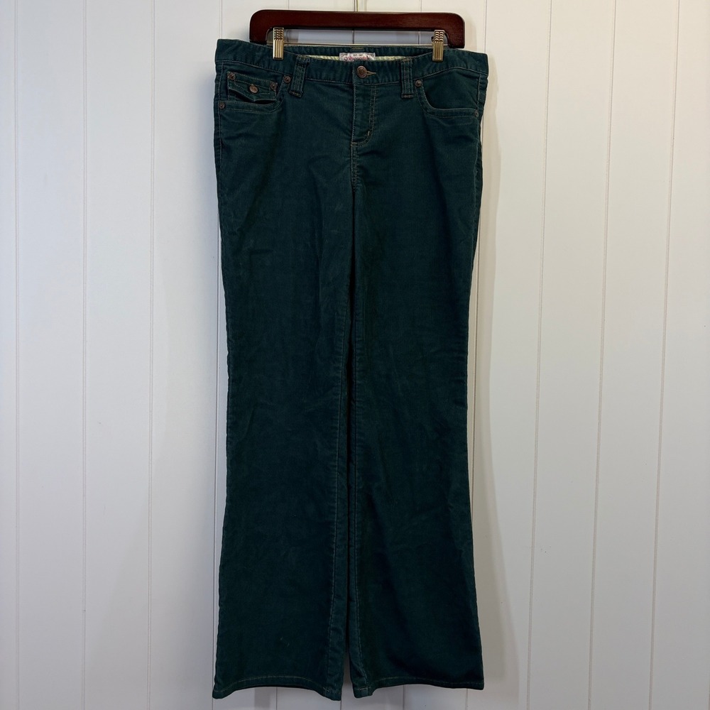 Abercrombie & Fitch Y2K Corduroy Pants Women Size 13 Indie Sleaze Boho Cowgirl